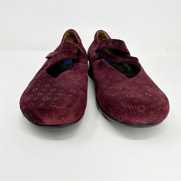Wolky Passion Suede Mary Jane Burgundy Size 41 - Picture 8 of 15